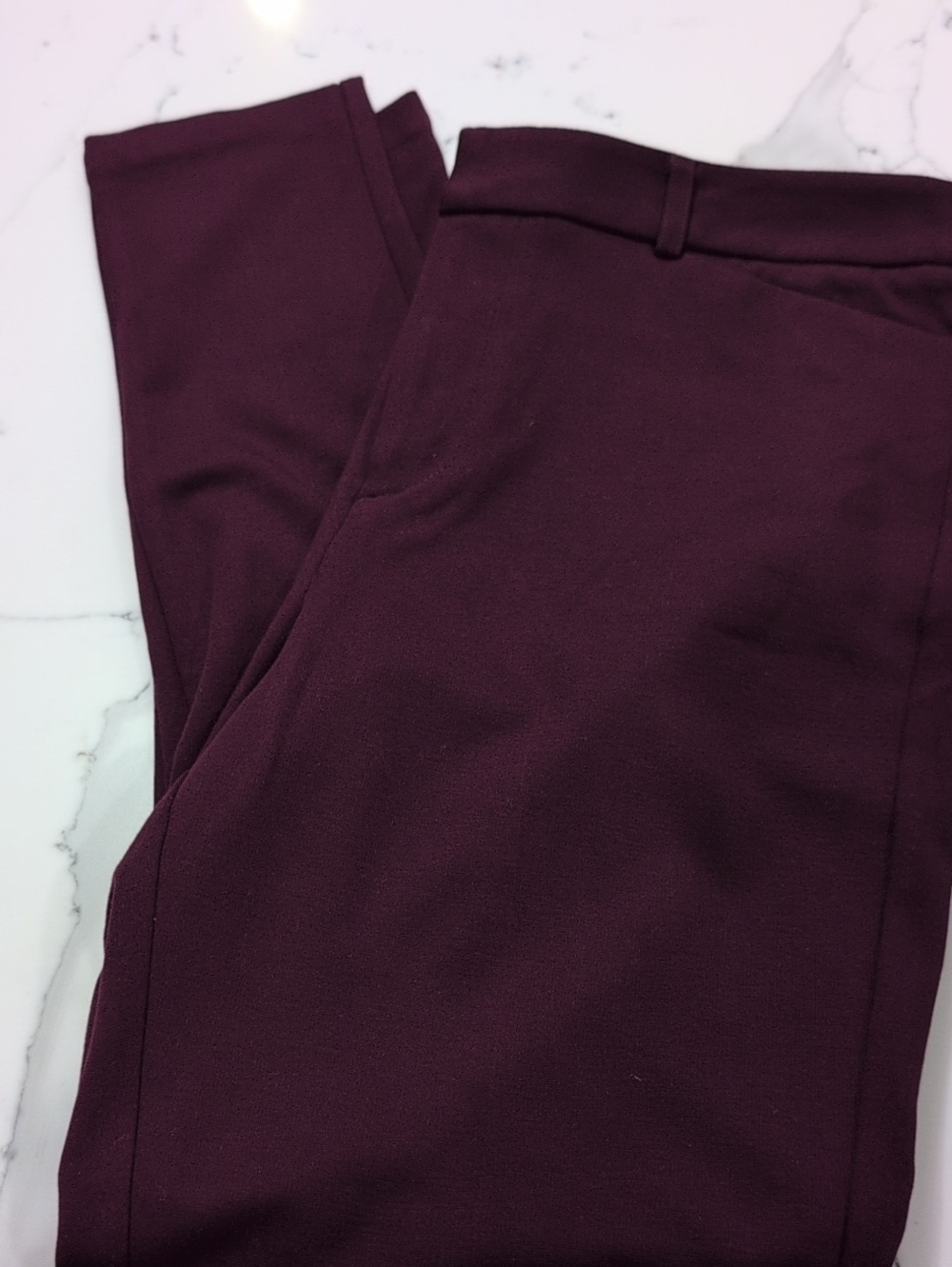 Elle Womens Purple Deep Plum Skinny Pants Size 10 New With Tag